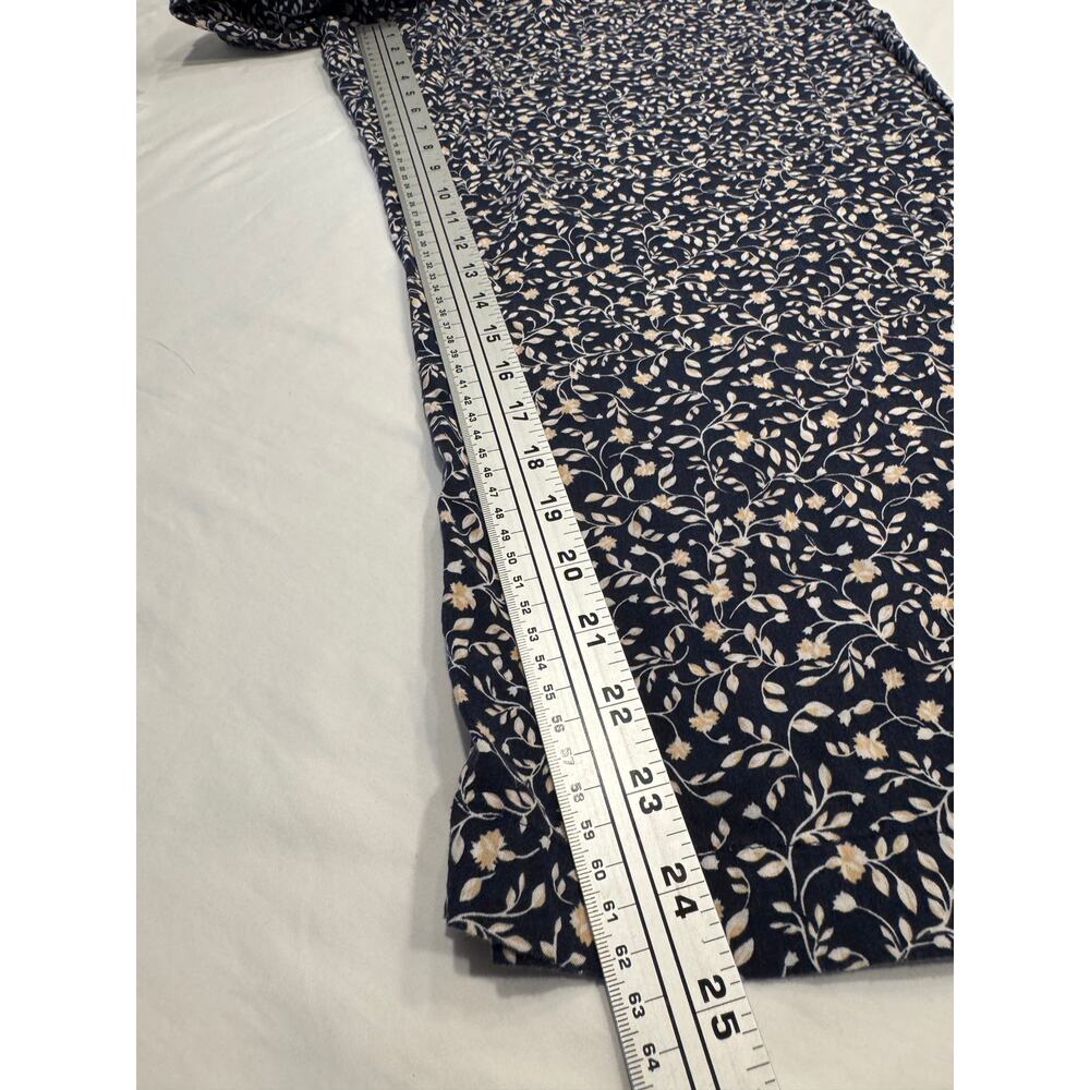 Old Navy Smocked Jersey Cami Jumpsuit XL Blue Ditsy Floral Square Neck Spaghetti - Picture 7 of 12